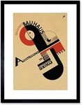 Exhibition Bauhaus Weimar Icon Germany Retro Ad Picture Framed Wall Art Print