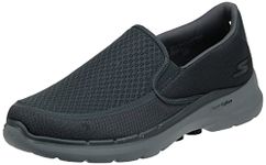 Skechers Mens Go Walk 6 - Orva Walking Shoes Vegan Lightweight, Responsive Ultra Go Cushioning Charcoal - 7 UK (216200)