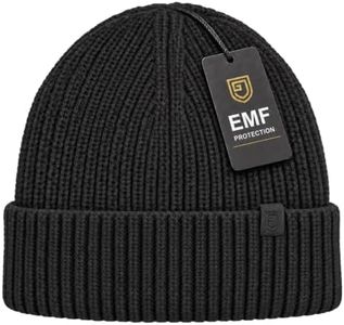 Gardava Faraday Beanie Protection Hat - Blocks 99.9% E.M.Fs, 5G, WiFi, R.adiation, 3rd Party Tested, Unisex-Adults, Black