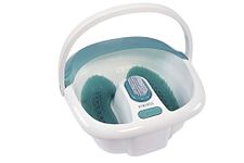 HoMedics Bubble Spa Elite Footbath, 2-in-1 removable pedicure center, Toe-touch control, Easy tote handle no-splash, FB-450H