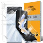 NEWZEROL 3 Sets Compatible for Samsung Galaxy Z Flip 4 5G Screen Protector [Full Set] [NOT Include Camera] TPU 3D Soft Protective Film for Galaxy Z Flip 4 - Transparent