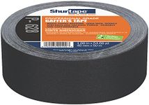 Shurtape P- 628 Professional Grade, Coated Gaffer's Tape, Social Distancing Marking, 48mm x 50m, Black, 1 Roll (138775)