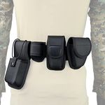 LytHarvest-Unisex Adult 5 in 1 Tactical Duty Belt Kit with Pouches, Police Duty Web Belt Rig, Security Modular Law Enforcement Sentinel Duty Gear Kit Medium & Large Large