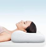 Zibroges Memory Foam Pillow, Premium Bed Pillow Tailored for Side Back Stomach Sleepers - Elevate Your Sleep Comfort (White, Washable Pillowcase)