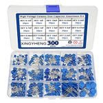 BGTXINGI 300pcs 15Values High Voltage Ceramic Disc Capacitor Assortment Kit ( 1KV 2KV and 3KV ) ( Capacitor Range : 0.1nF~22nF )