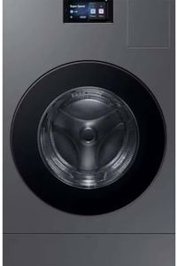 Samsung WD90F53AVS 27" Bespoke AI Vented Laundry Combo – 5.3 cu ft All‑In‑One Washer & Electric Dryer, Flex Auto Dispense, AI OptiWash & Dry™, Steam Wash, Dark Steel