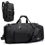 Travel Duffle Bag Backpack Gym Bag for Men|67L Weekender Bags for Women,3 in 1 Overnight Bag with Shoes Compartment