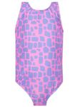 Harry Bear Girls Swimsuit | Animal Print Swimming Costume for Girls | Girls Swimwear | Pink 11-12 Years