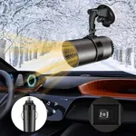 Car Heater, 12V Portable Car Heater, Car Heater That Plugs into Cigarette Lighter, Defroster for Car Windshield, 2 in 1 Heating & Cooling Fast Heating Defrost Defogger with Suction Holder