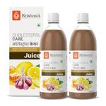 KRISHNA'S HERBAL & AYURVEDA Cholesterol Care Juice - 500 Ml (Pack Of 2) | Contains Honey With Apple Cider Ginger Garlic, Sugar Free, Helps In Digestion, Made In India