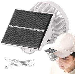 Fan Clip on, Small Solar Powered Clip on Fan, Solar Operated Personal Cooling Device Rechargeable Camping Accessories for Outdoor, Stroller & Hiking