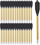 ELONG OUTDOOR Aluminium Crossbow Bolts Arrows 6.3" Steel Tips for 50-80lbs Pistol Mini Crossbow Archery Target Shooting Hunting (Pack of 36)