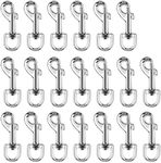 20Pcs Snap Hooks Heavy Duty 2.75"x0.83" Galvanized Swivel Snap Hooks with Spring Pet Buckle Multipurpose Dog Leashes Key Chain for Linking Pet Leash & Collar (20pcs)