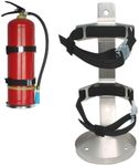 Fire Extinguisher Metal Bracket, Heavy Duty,Compatible with 5 Pound Fire Extinguishers (5lb Stainless Steel 1pcs)