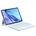 Inateck Keyboard Case for iPad A16 11th Gen 2025/10th Gen 2022 (11/10.9 inch), Ultralight Keyboard with Touchpad for iPad Air 11 inch M3 2025/M2 2024, Air 5/4, Pro 11 4/3/2/1, Detachable, KB04122 Blue