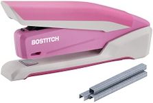 PaperPro inPOWER20-3 in 1 Stapler - One Finger, No Effort, Spring Powered Stapler, Pink (1122)