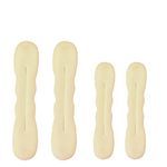 4 Pieces Magic Hair Bun Maker Sponge Hair Foam Twister Easy Perfect Bun Tool (2 Small, 2 Large) (Blonde)