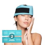 2X Migraine Relief Ice Packs - Adjustable Head Wrap for Cold Compress - Reusable Forehead Headache Relief Pad for Sinus Tension, Stress, Fever, Puffy Eyes, Chemo & Menopause (Dynamik Products)