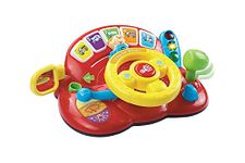 VTech Baby Tiny Tot Driver, Roleplay Steering Wheel for Toddlers, Interactive Driving Toy, Pretend Play Toy with Music and Light, Sensory Play for Kids Aged 12 Months +,Multicolor,19 x 26.5 x 12 cm