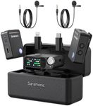 Saramonic Ultra | Wireless Lavalier Microphone, 32-Bit Float Recording, Timecode Sync, Noise Cancellation, IPX5 Water Resistance, 984’ Range, 130dB SPL, for iPhone, Android, Camera (ULTRA03)