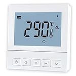 Water Underfloor Heating Thermostat Programmable 3 AMP Room Stat with Air Sensor Push Button in White Includes Kudos-Trading UK Next Working Day Prime delivery.