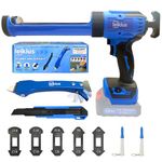 Leikius Electric Caulk Gun, Cordless Battery Powered Anti-Drip Caulking Gun with LED Light, 6 Speed for Kitchen Bathroom Filling Sealing, Compatible with Makita 21V Max Battery(NO Battery)