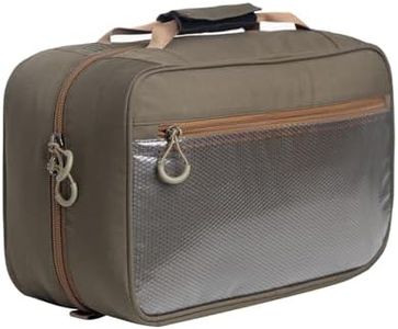 Ussuris Fly Tying Kit with Multiple See-Through Pouches and Tying Tool Stations and Spool Tray Storage Compartment