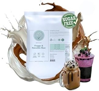 5 SPARROWS Sugar-Free Frappe, Milkshake and Smoothie Base- Stevia, Keto Friendly, No Sugar Frappe, 40 oz (2.5lb)