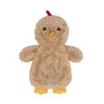 Best Pet Supplies Chicken Crinkle Plush Dog Toys for Interactive Play, Puppy and Senior Indoor Play, Colorful Chicken Toy Shape, Cute and Cuddly - Crinkle Chicken (Khaki)