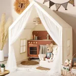 Monobeach Kids Tent Beige Play Tent