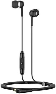 Sennheiser CX 80S in-Ear Wired Headphones with in-line One-Button Smart Remote with Microphone Black