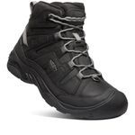 KEEN Men’s Circadia Mid Height Polar Hiking Boots, Black/Steel Grey, 10 D (Medium) US