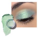 Oulac Glitter Eyeshadow Metallic Finish - High Impact Green Eyeshadow with Waterproof Formula | Up to 12 Hours Wear | Creates Eye-Catching Eye Make-up, Vegan, 06g, (16) Cyber Mint