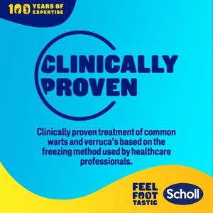Scholl Verruca & Wart Freeze Remover Kit, 80ml – Effective Treatment, 1 Pack