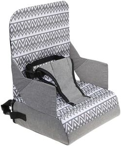 Dreambaby On-The-Go Kids Booster Seat - Portable High Chair with Handy Storage Compartments - Fits Most Dining Chairs - Lightweight, Compact, and Travel-Friendly