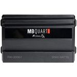 MB Quart FA1-2000.1 Mono Channel Car Audio Amplifier (Black) - Class SQ Amp, 2000-Watt, 1 Ohm Stable, Variable Electronic Crossover, LED System Protection, Heavy Duty Connections, Bass Remote Included