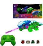 Kool KREEPERS RC-REX - Color-Changing & Walking Dinosaur Toy with Magic Magnetic Tongue That Extends & Catches Food Pellets. Features Wagging Tail, Flashing Lights & Roar Sounds