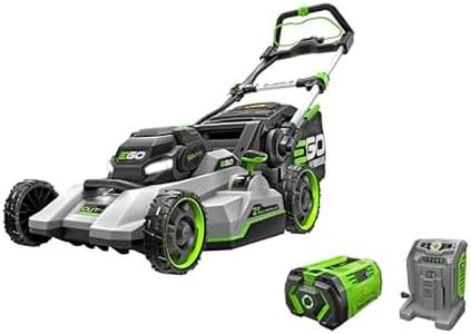 EGO Power+ Select Cut LM2156SP 21 in. 56 Volt Battery Self-Propelled Lawn Mower with 10Ah Battery and 700W Turbo Charger,Black