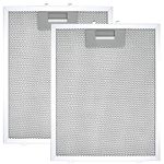 Cooker Hood Filter Replacement 300X240mm, 4-Layer Aluminum Mesh Hood Vent Filter, HR Huare Technology Aluminum Range Hood Grease Filters,2Pack