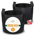 SOL 2pk 17L Fabric Grow Bags Ideal for Potato Planters & Vegetable Planters Backyard Vegetable Growing Bags Home Gardening Potato Bags for Growing Potatoes, Potato Grow Bags for Gardening Sticker