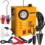 THIKPO Smoke Machine Automotive Built-in Air Pump, Professional Smoke Leak Detector for Car, Diagnostic Leak Tester Tools for EVAP, Vacuum, Pipe, Fuel and More Leak Testing for All 12V DC Vehicles