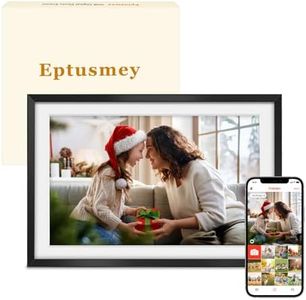 Eptusmey WiFi Digital Picture Frame with 32GB, 10" IPS HD Touch Screen Smart Photo Frame, Auto-Rotate, Send Pictures or Videos Remotely, Great Gift, Classic Black