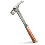 Estwing E15SM 15oz Ultra Framing Hammer, Milled Face, Leather Grip