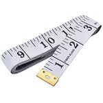 Body Measuring Tape Dual Sided Ruler Sewing Cloth Tailor Tape Soft Tape for Measure Chest/Waist Circumference (60 Inch, White, 1)