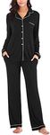 knit Pajamas for Women Long Sleeve 