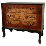 Oriental Furniture 35.5-Inch Olde-Worlde Euro Three Drawer Console