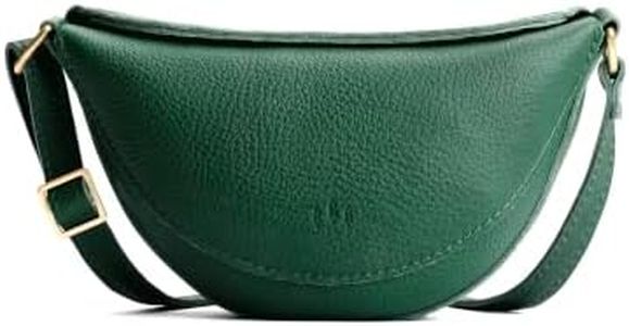 Portland Leather Goods Koala Sling Bag – Leather Sling with Top Magnetic Closure, Interior Pocket & Adjustable Strap – Handmade from the Finest Full-Grain Hides – Large, Bacalar
