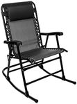 Amazon Basics Foldable Rocking Chair - Black