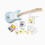 Fender x Loog Stratocaster 3-String Guitar for Young Players, Maple Fingerboard, Sonic Blue