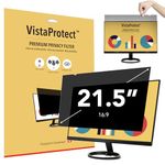 VistaProtect - Premium Privacy Filter & Anti Blue Light Screen Protector for Computer Monitors (21.5" inches)